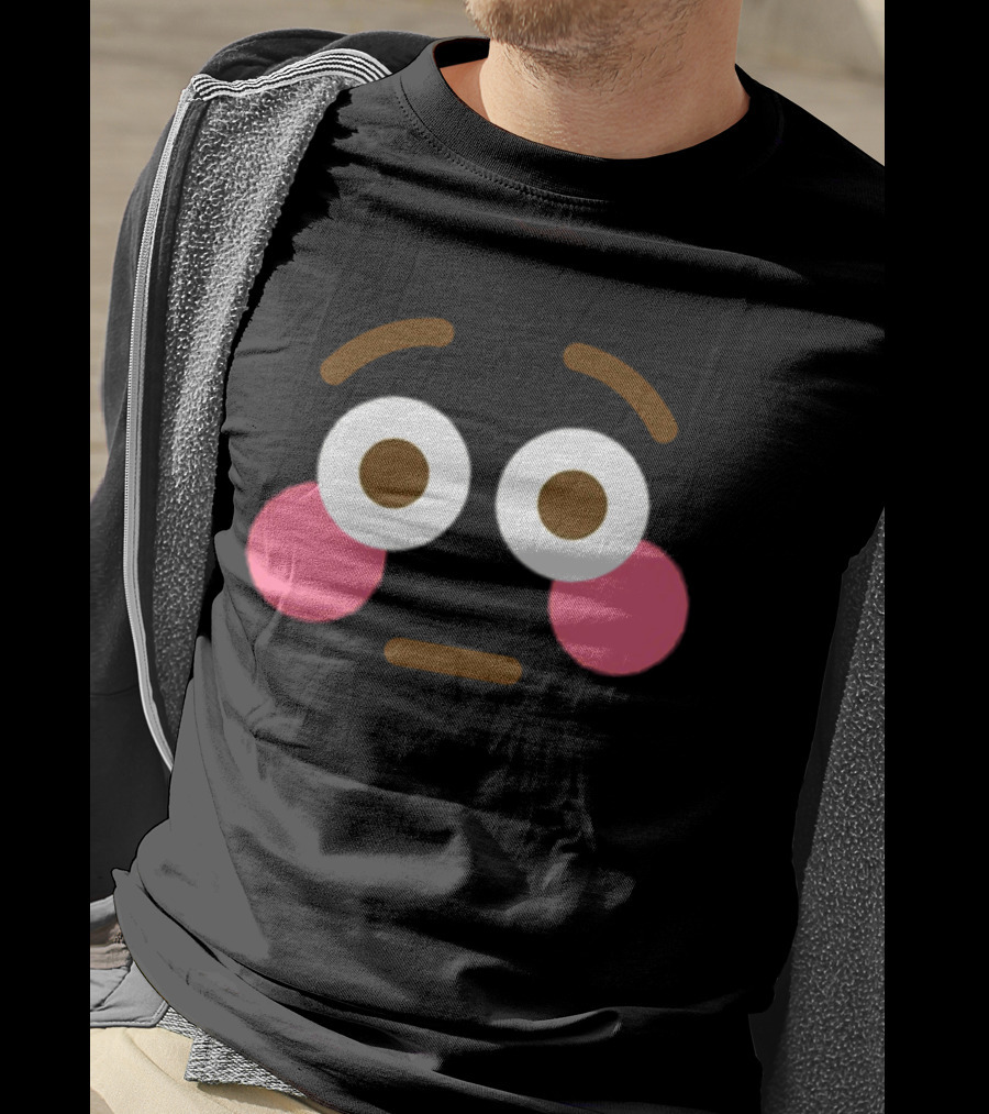 Flushed Face Blushing Emoticon Expression T-Shirt