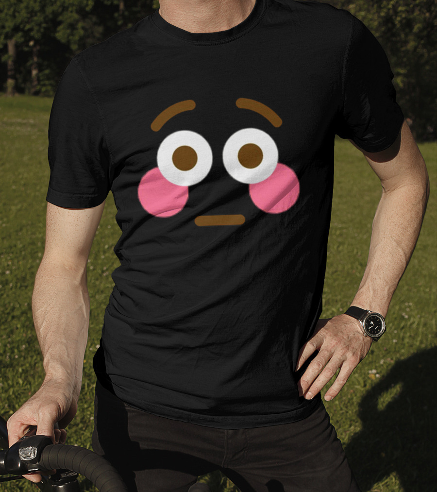 Flushed Face Blushing Emoticon Expression T-Shirt