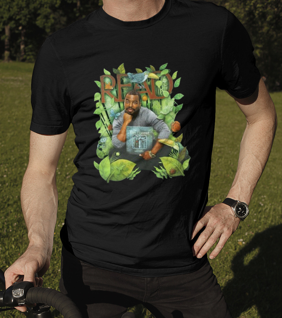 LeVar Burton Read The Tin Forest Surrounded By Lush Greenery And Animals T-Shirt