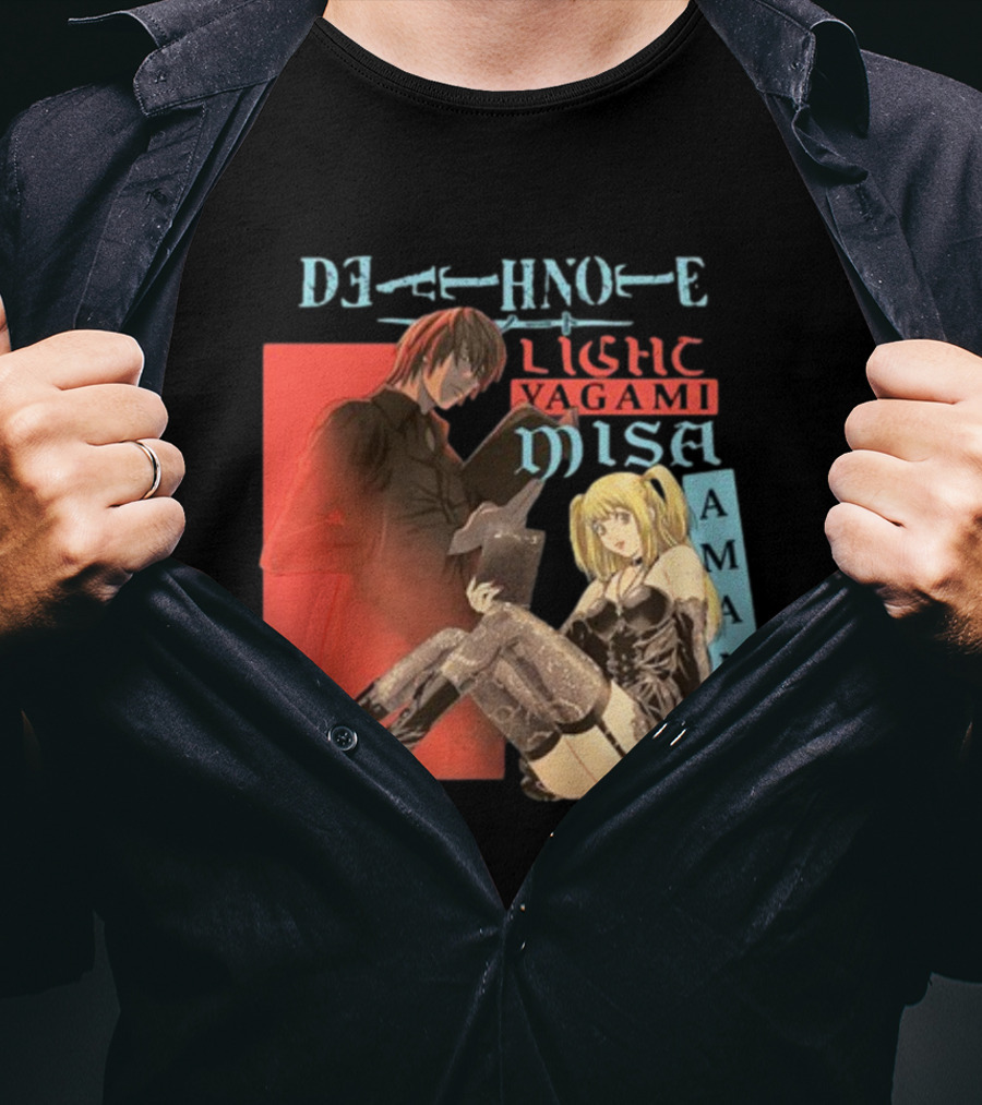 Death Note Light Yagami Misa Amane T-Shirt