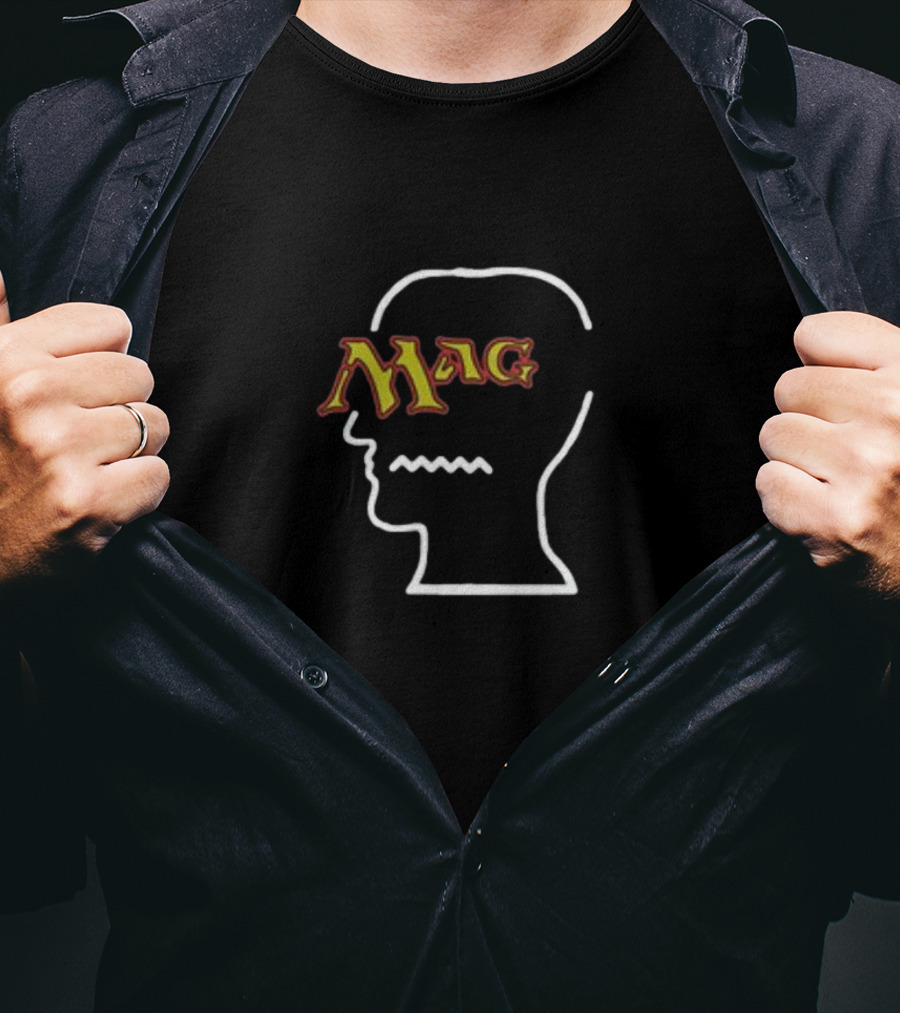 Brain Dead X Magic The Gathering Head Silhouette Mag T-Shirt