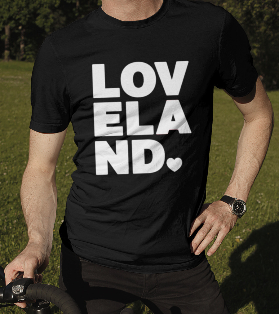 Cincyshirts Loveland White Ink Heart T-Shirt
