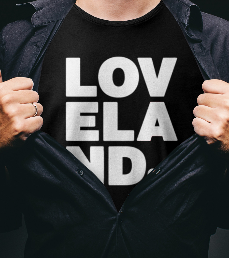 Cincyshirts Loveland White Ink Heart T-Shirt