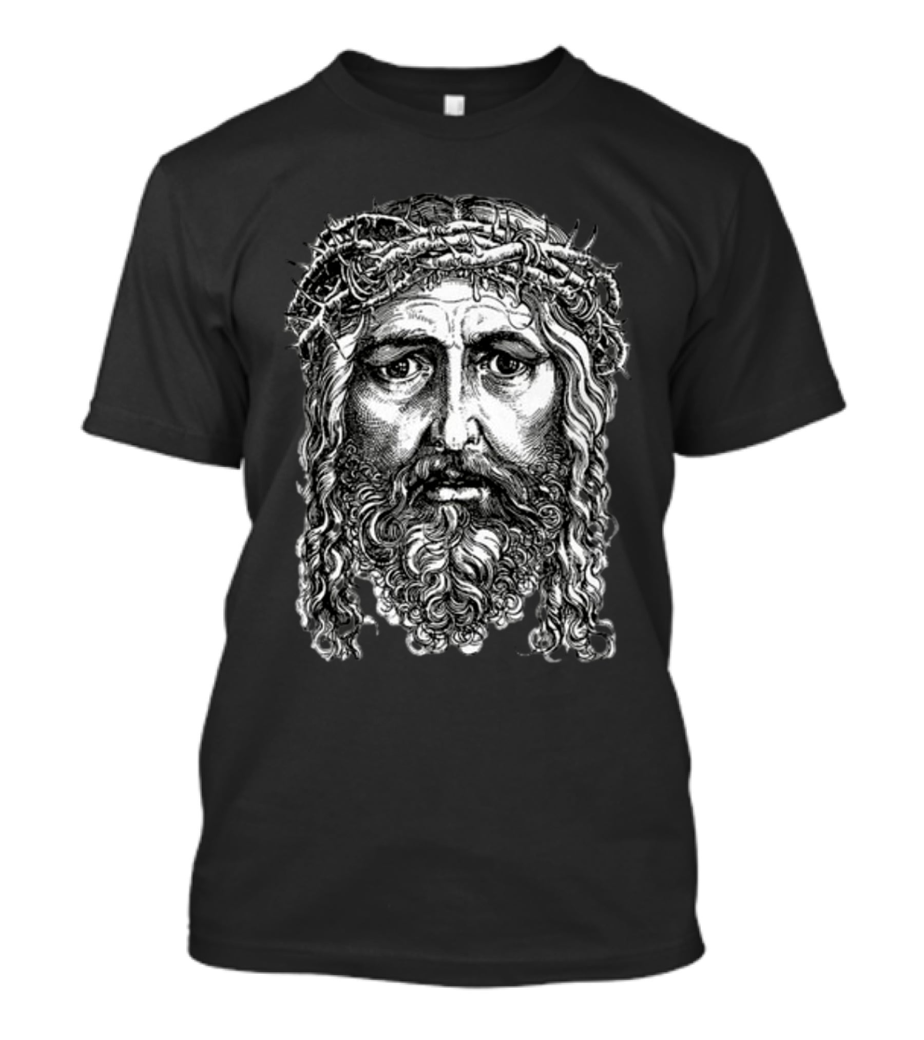 Cj Stroud Jesus Christ Portrait With Crown Of Thorns T-Shirt