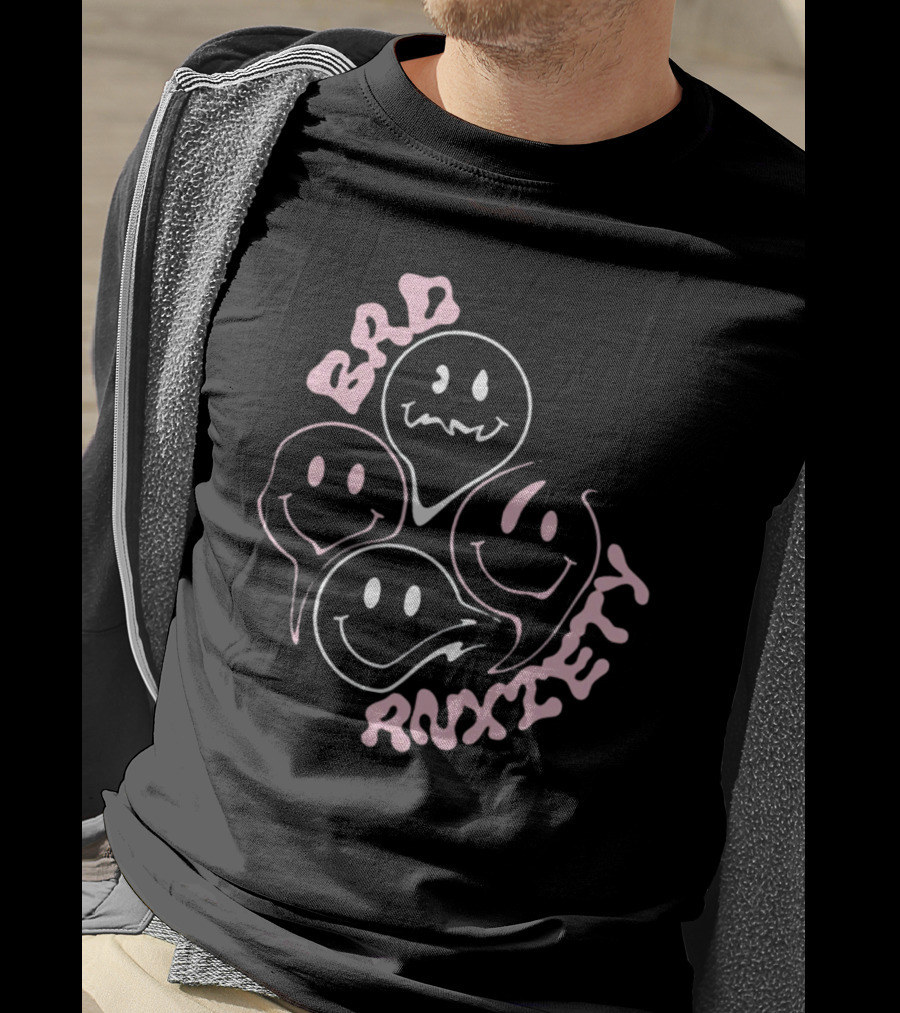 Megantheestallion Bad Anxiety Smiley Faces T-Shirt