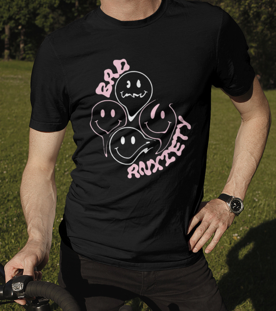 Megantheestallion Bad Anxiety Smiley Faces T-Shirt