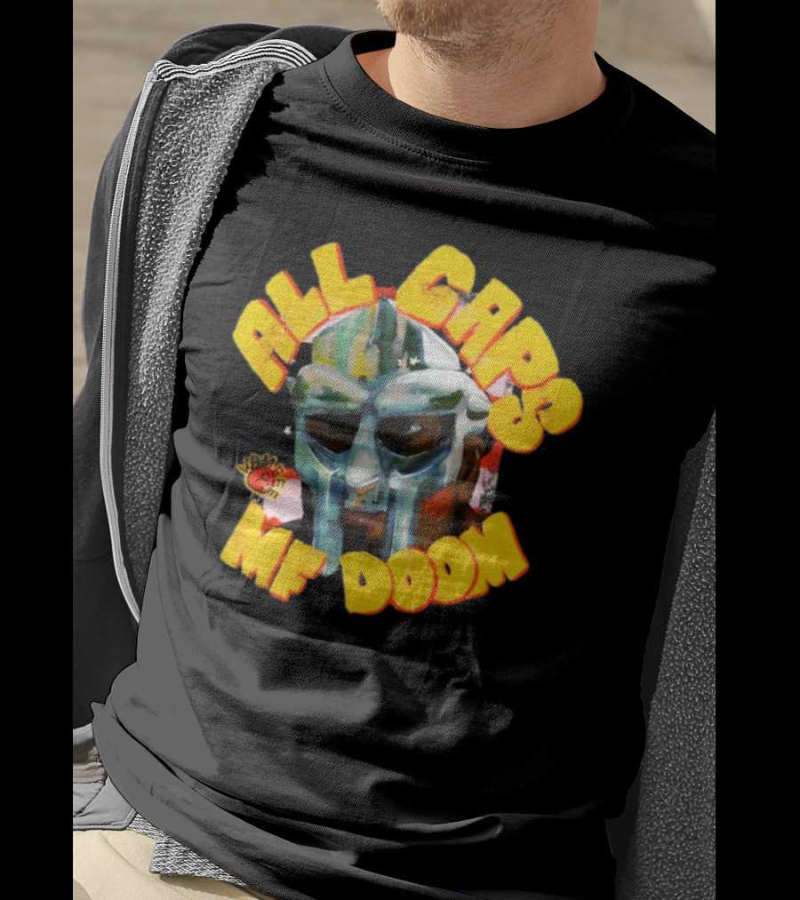 All Caps MF DOOM Villain Graphic Mask T-Shirt