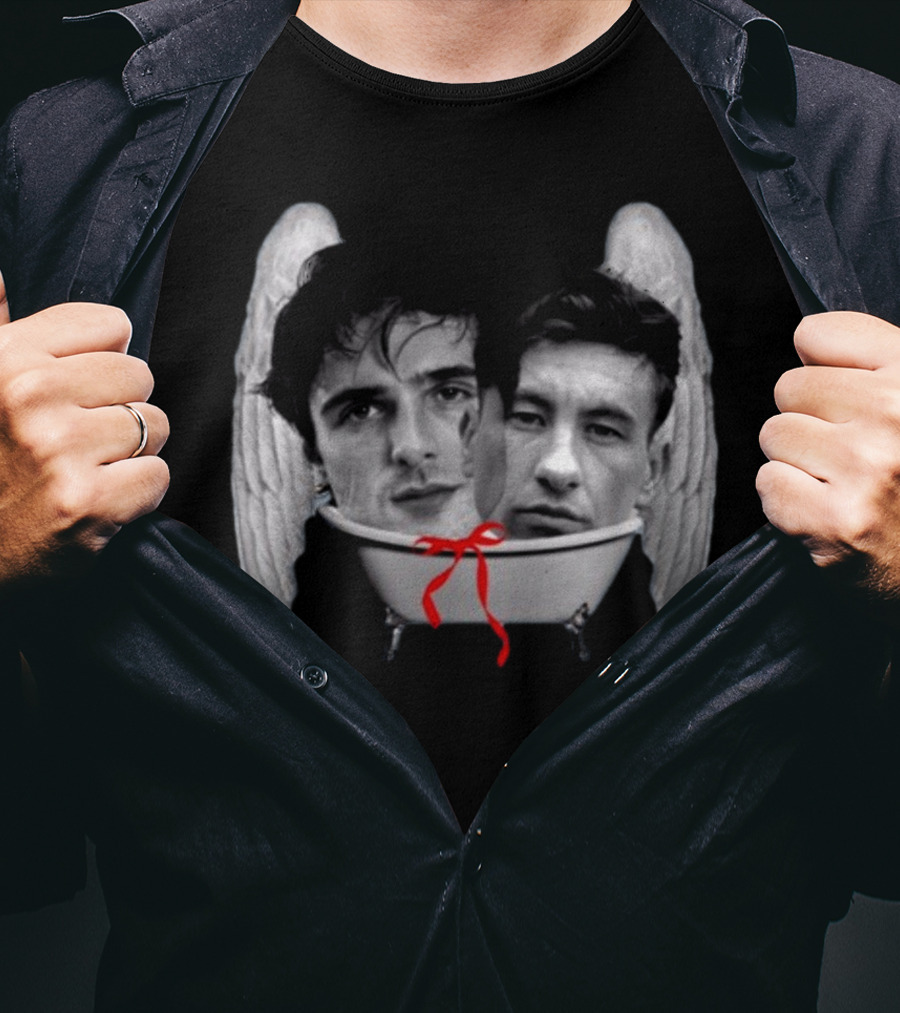 Bff Bath Time Angel Wings Faces Bathtub T-Shirt