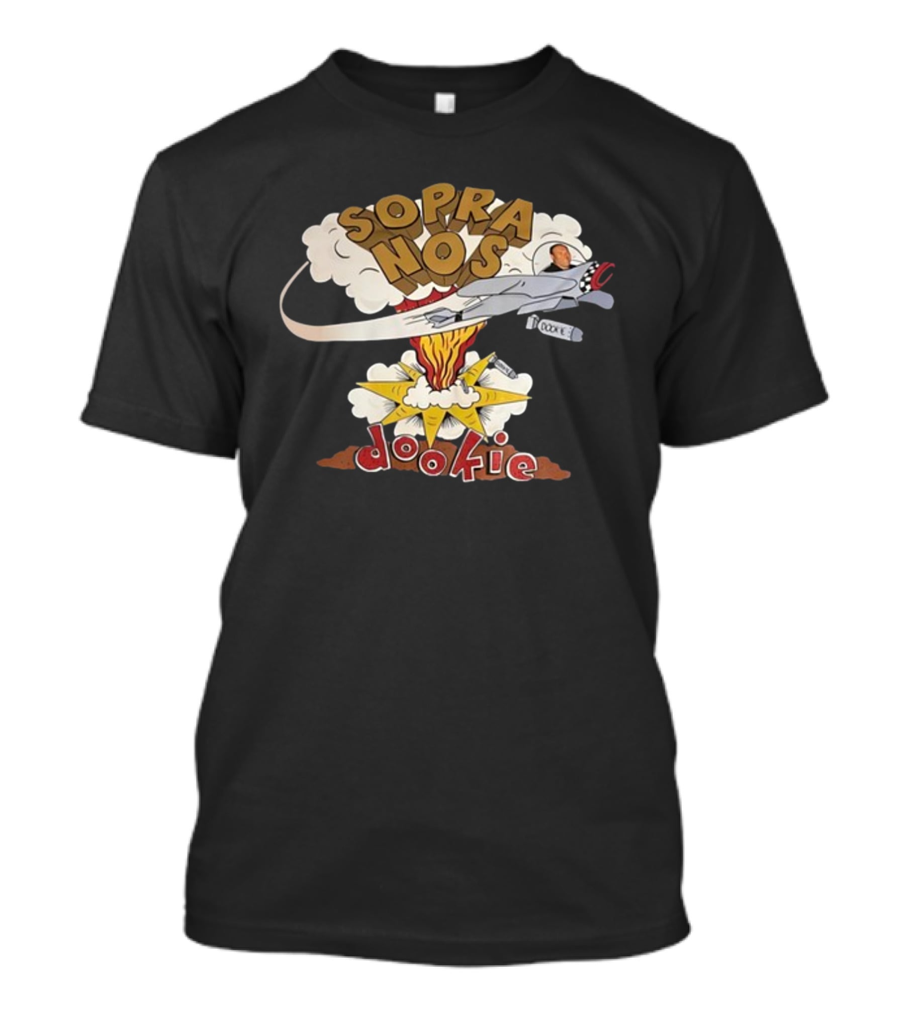 Methsyndicate Sopranos Dookie Parody Rocket Explosion James Gandolfini T-Shirt