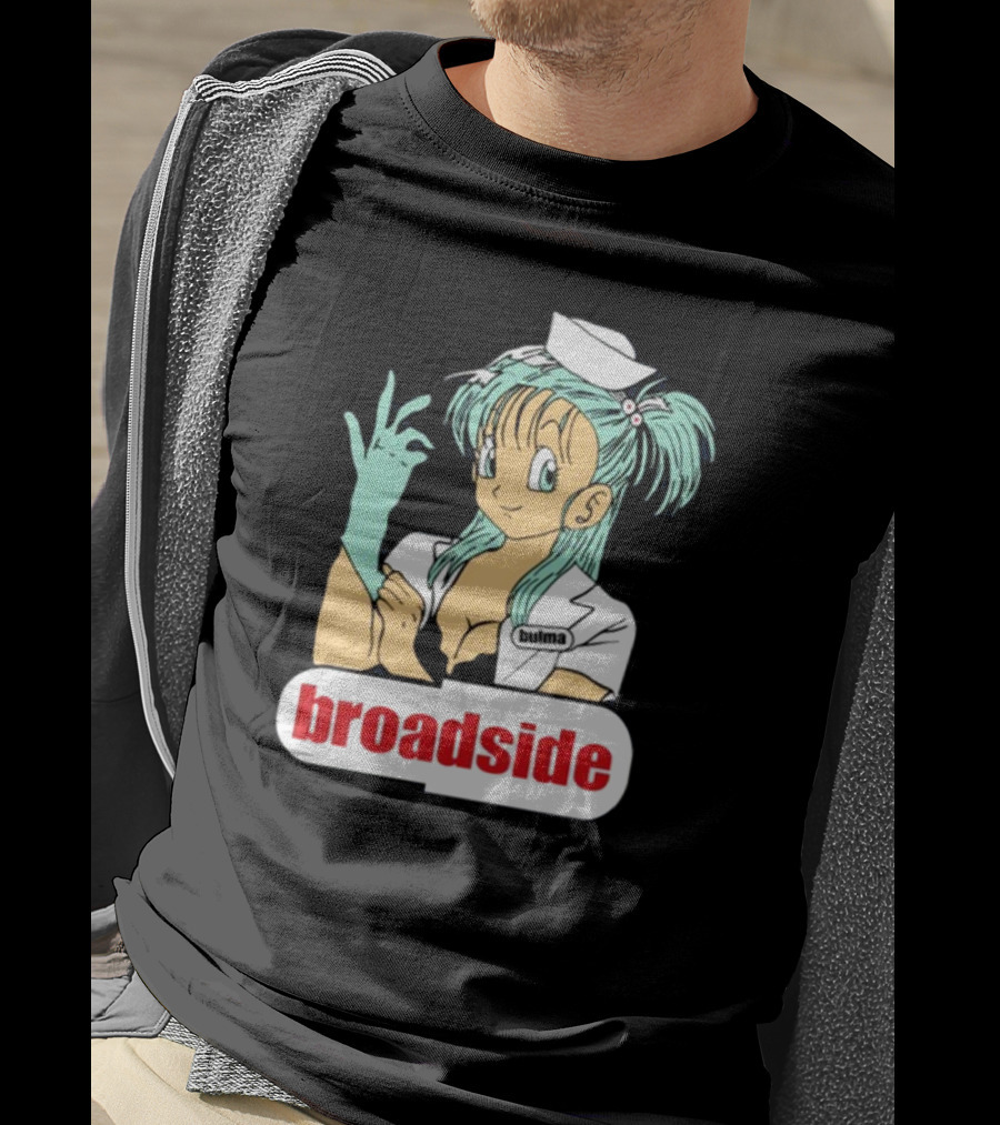 Bulma Broadside Nurse Anime Character With Glove And Cap T-Shirt