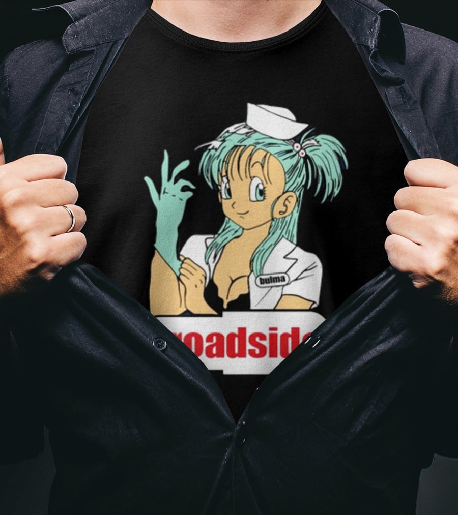 Bulma Broadside Nurse Anime Character With Glove And Cap T-Shirt