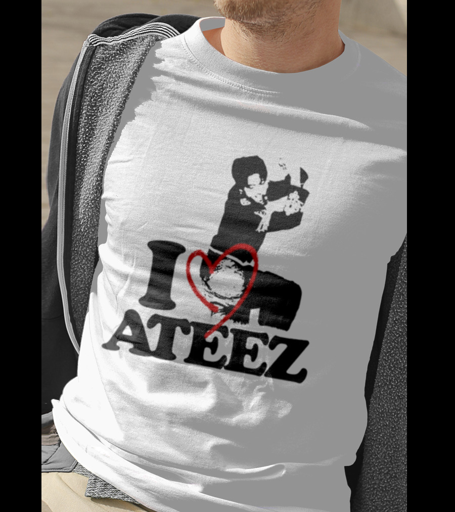 Wooyoung Love Ateez I Heart T-Shirt