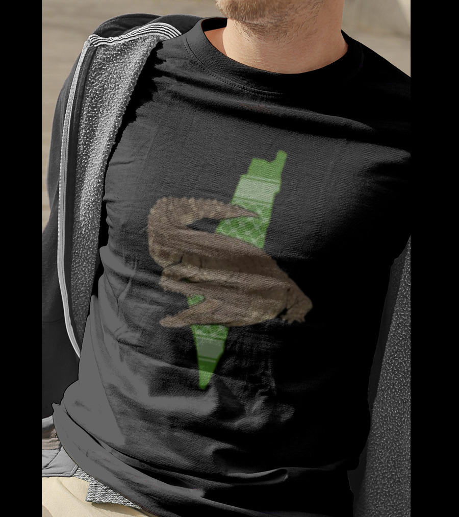 Gators Daily Palestinian Crocodile Map T-Shirt