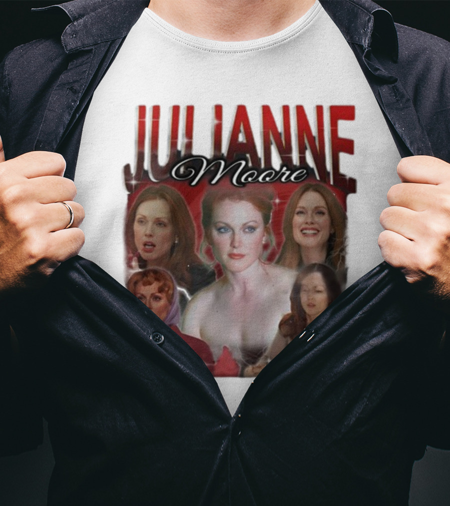 Cravemedia Julianne Moore Multi-Image Collage T-Shirt