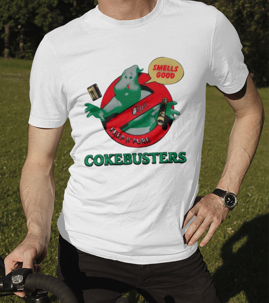 Homewardboundstore Cokebusters Keep'n Pure Smells Good Ghostbusters T-Shirt