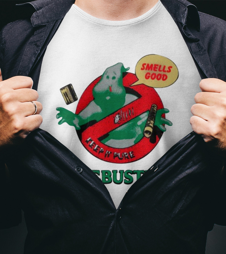Homewardboundstore Cokebusters Keep'n Pure Smells Good Ghostbusters T-Shirt