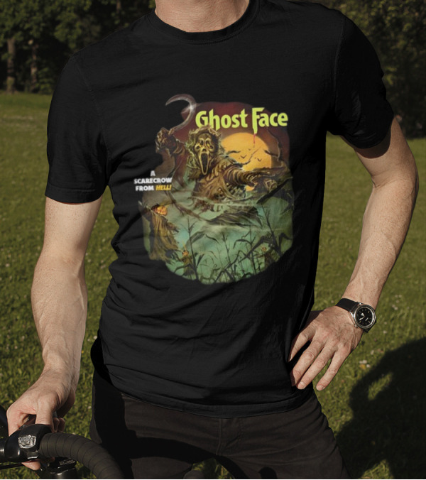 Ghost Face A Scarecrow From Hell Cavitycolors Glows In The Dark T-Shirt