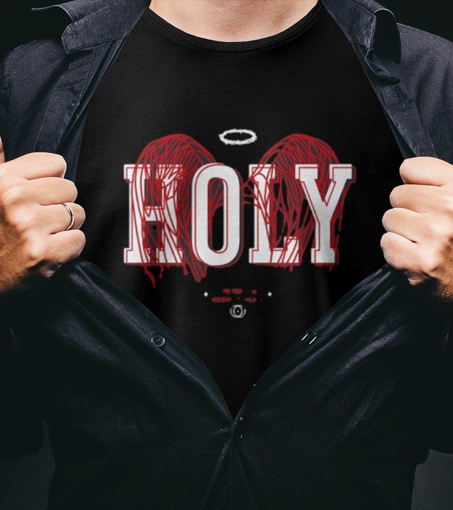 Holy 1 Peter 1 16 Keep It Holy Wings Halo T-Shirt