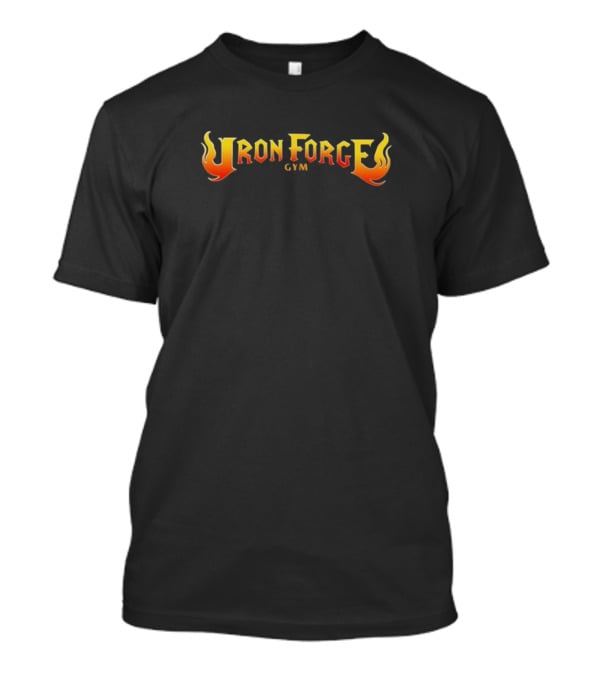 Mizkif Ironforge Gym Fiery Text T-Shirt