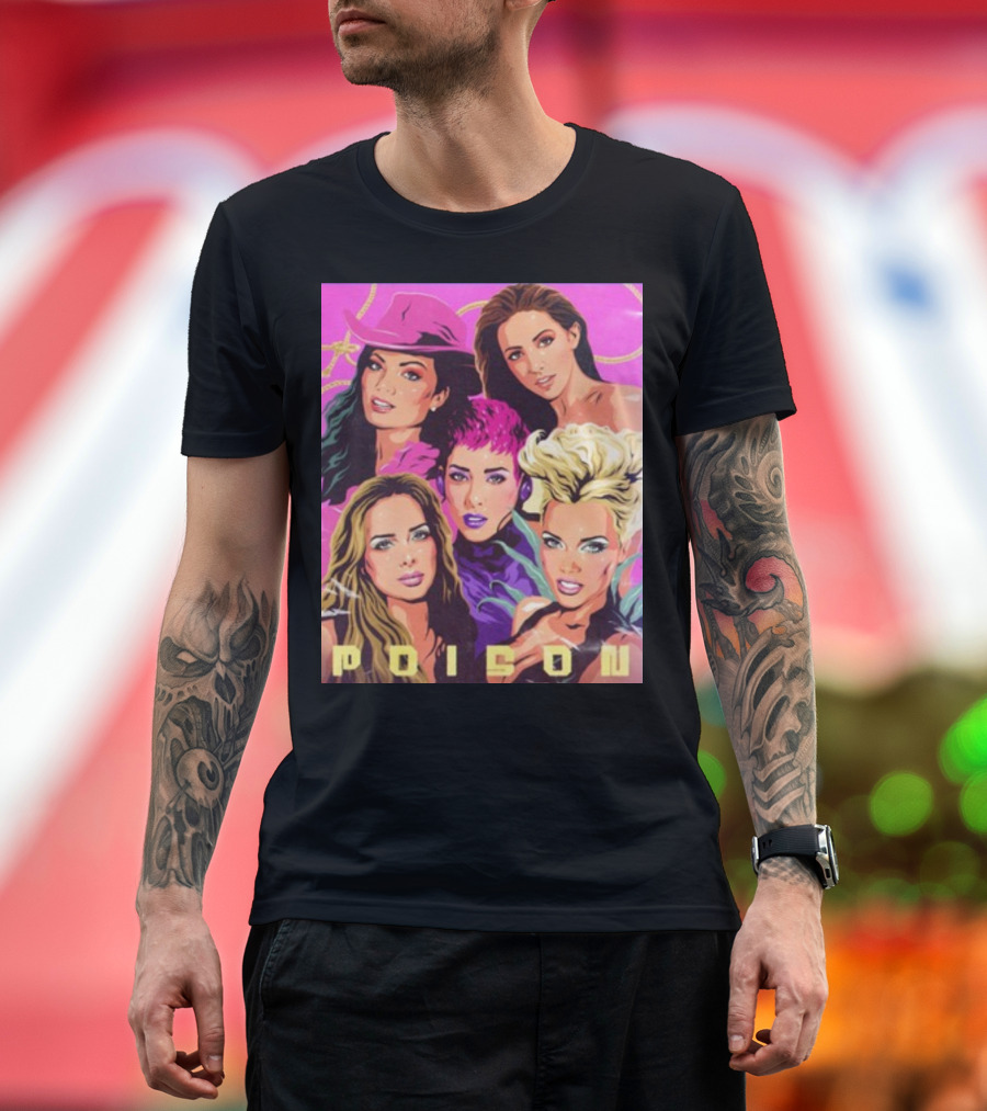 Nordacious Glamorous Femmes Poison with Bold Pop T-Shirt