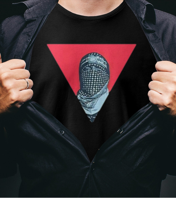 Sprinter99800 Symbol Of Pride And Resistance Red Triangle Masked Figure T-Shirt