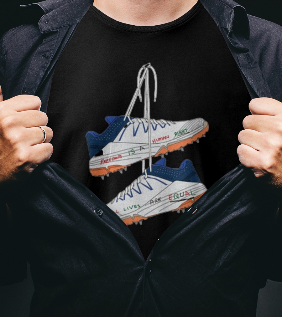 Freedom Is A Human Right All Lives Are Equal Cleats T-Shirt