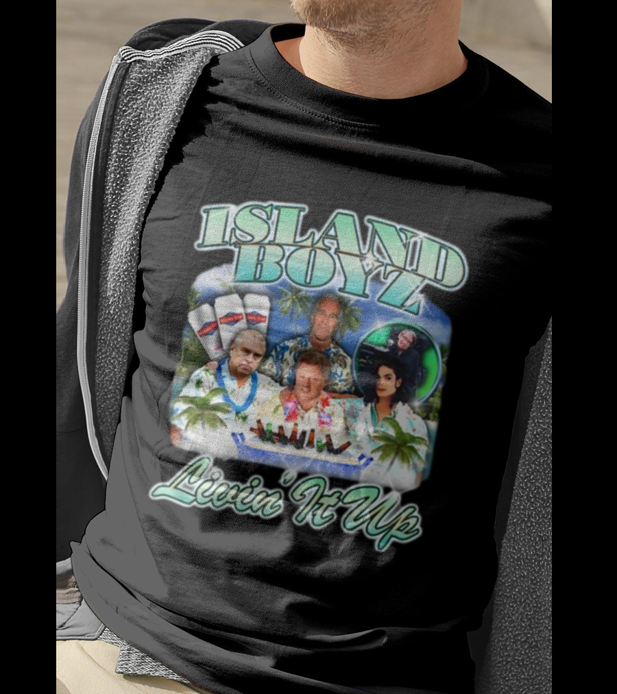 Island Boyz Livin It Up With Tropical Vibes And Friends T-Shirt