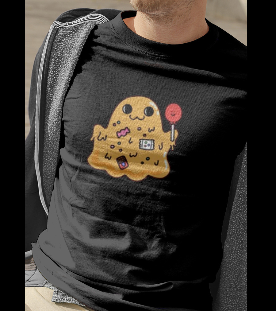 SCP 999 Tickle Monster Holding A Smiling Lollipop With Candy Elements T-Shirt