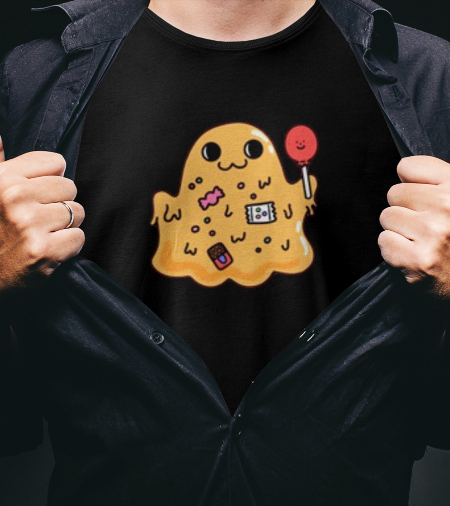 SCP 999 Tickle Monster Holding A Smiling Lollipop With Candy Elements T-Shirt