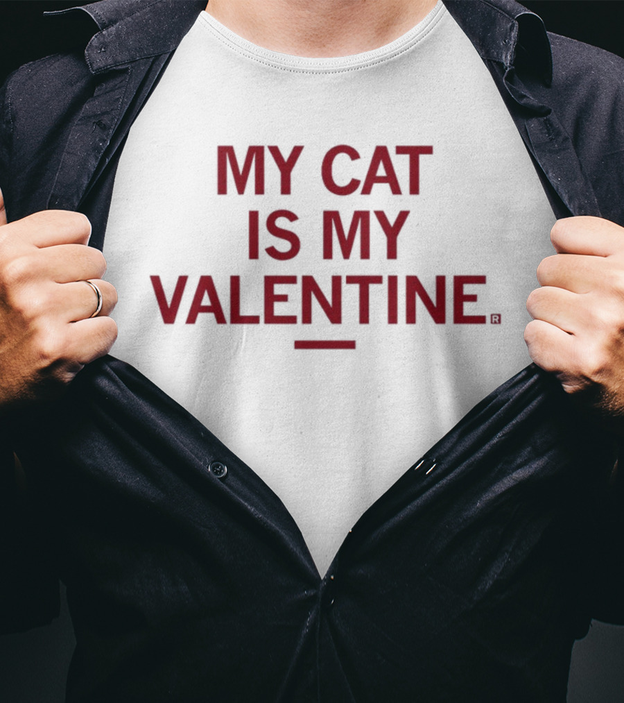 Raygunsite My Cat Is My Valentine T-Shirt