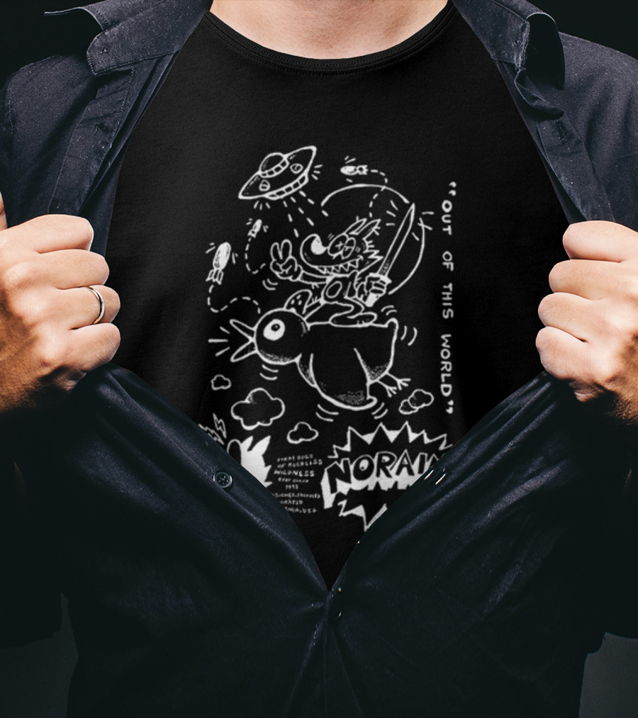 NORAINU Out Of This World UFO Adventure T-Shirt