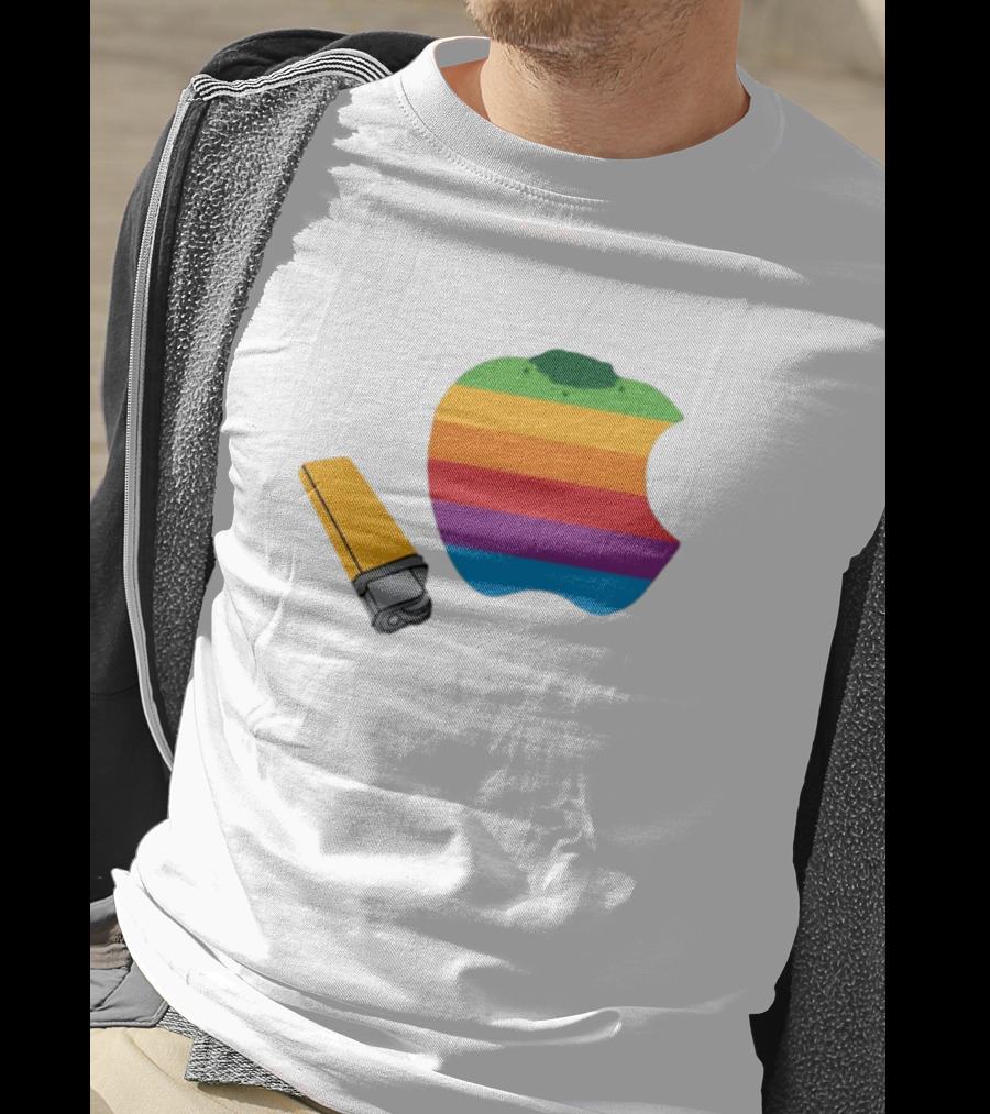 Apple Pipe Rainbow Logo Lighter T-Shirt