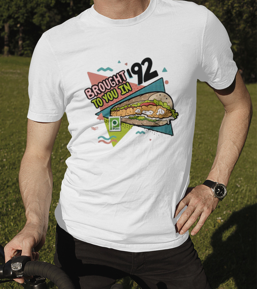 Brought 92 To You In Publix Sub Sandwich Pop Art Retro Graphics T-Shirt