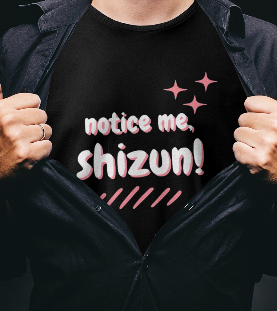 Notice Me Shizun Stars Pink Stripes T-Shirt