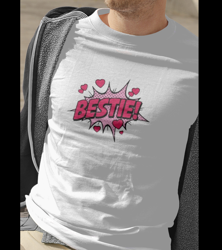 Mixoloshe Bestie Pop Art Hearts Explosion T-Shirt