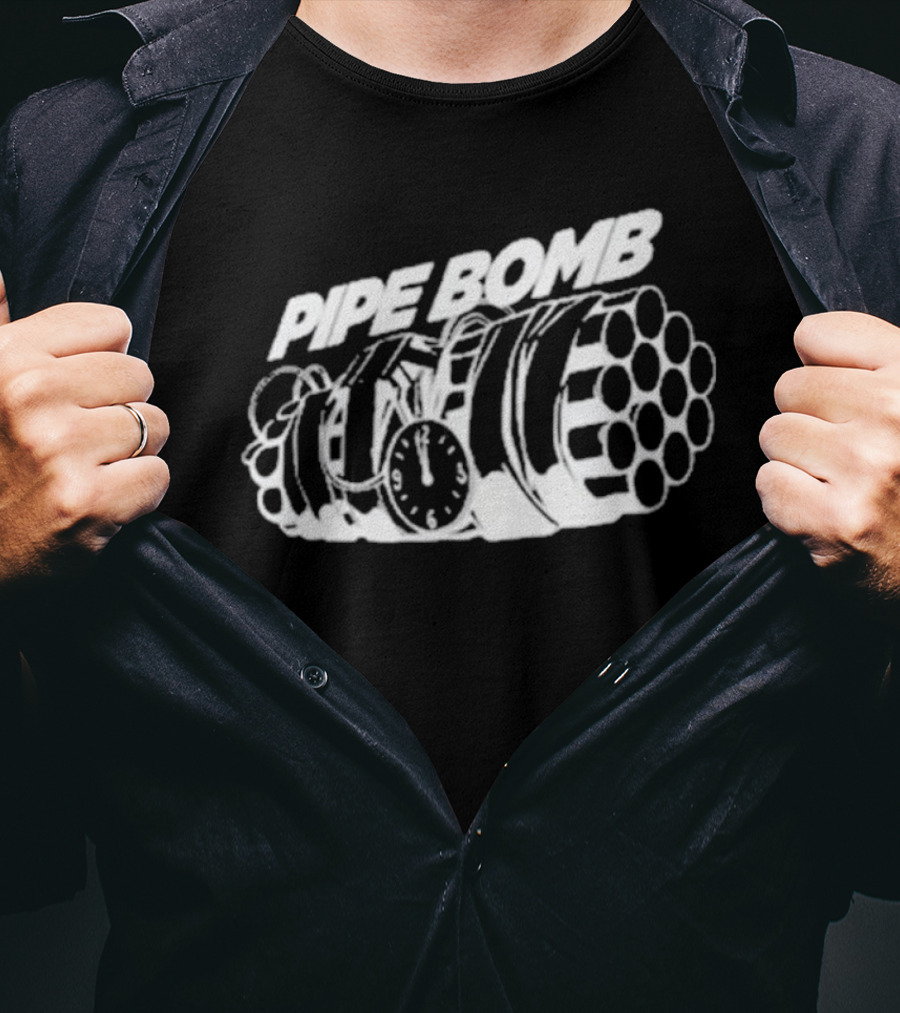 WrestleTalk Pipe Bomb Graphic Explosive Concept T-Shirt