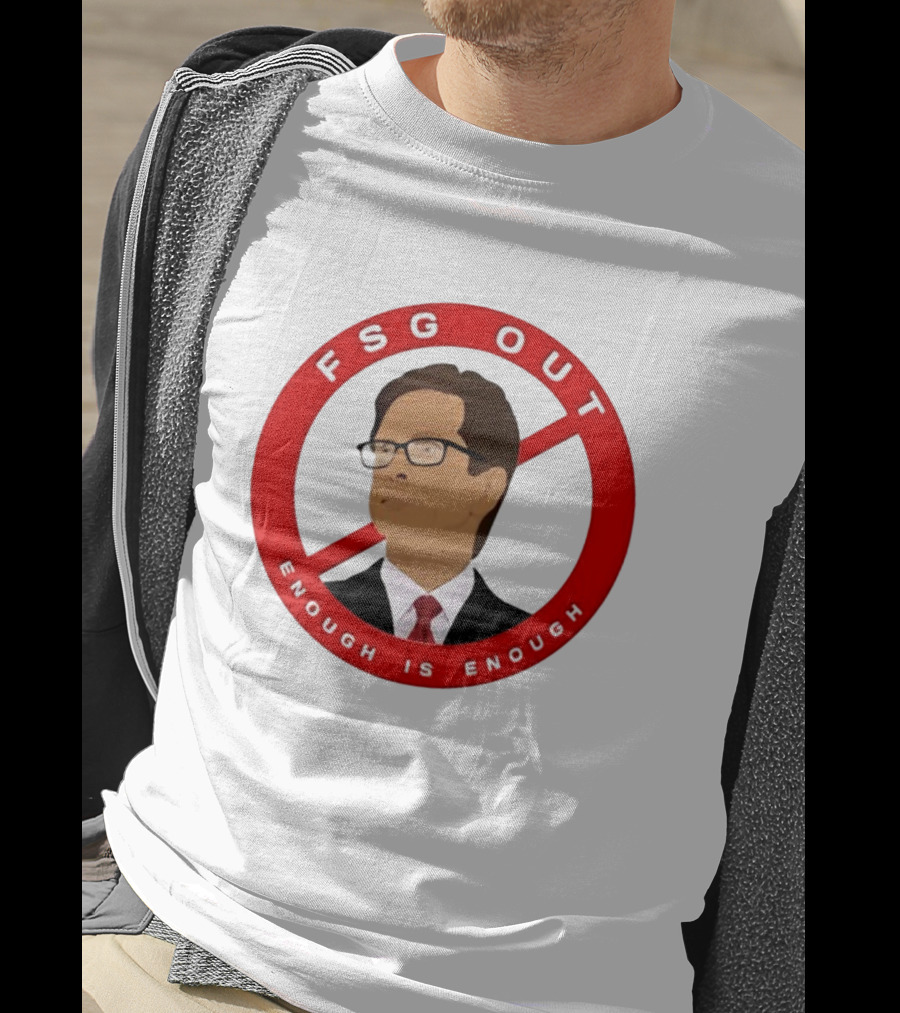 FSG Out Enough Is Enough Red Circle Protest T-Shirt