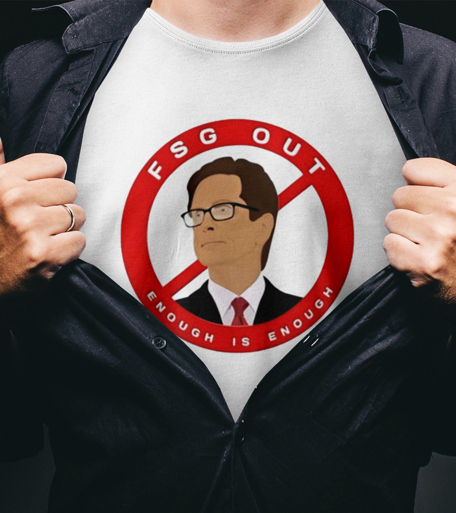 FSG Out Enough Is Enough Red Circle Protest T-Shirt