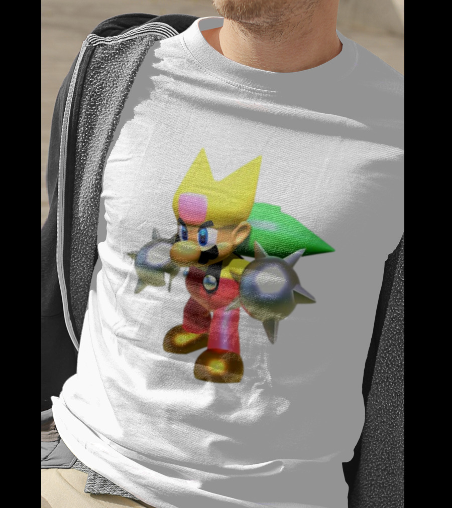 Komorebi Mario Spiky Power-Up Cosplay Character T-Shirt