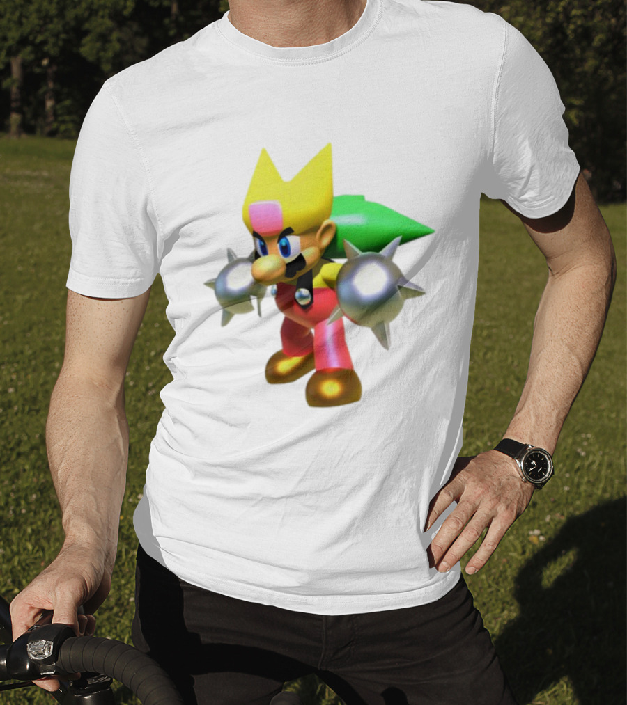Komorebi Mario Spiky Power-Up Cosplay Character T-Shirt