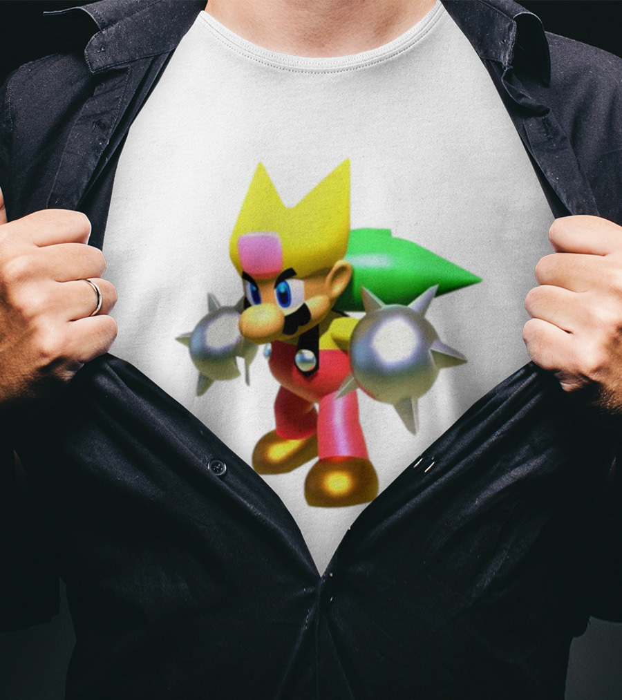 Komorebi Mario Spiky Power-Up Cosplay Character T-Shirt
