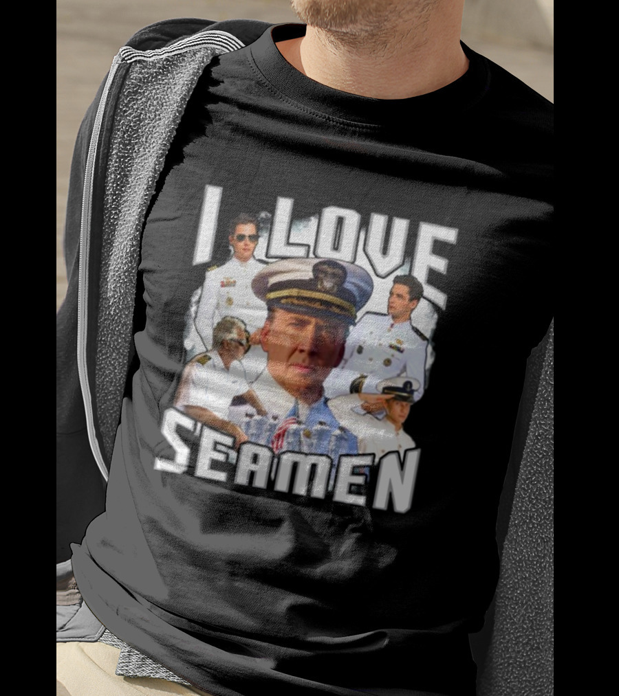 Funnyahhtees I Love Seaman Navy Officers T-Shirt