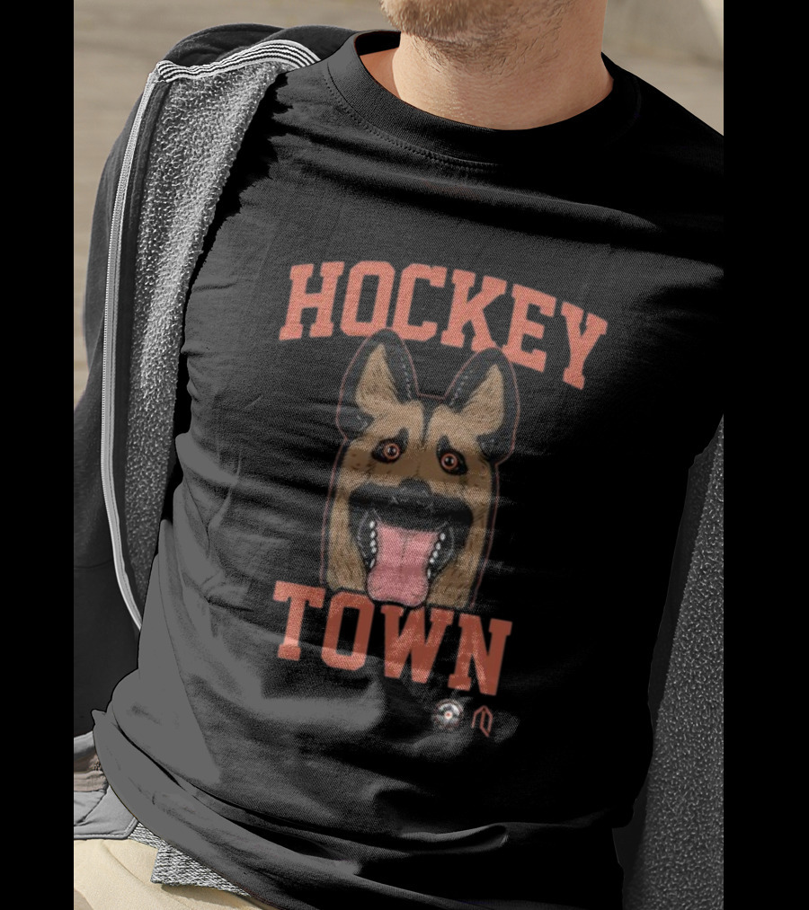 Hockey Town Dog Hockey Enthusiast Canine Mask T-Shirt