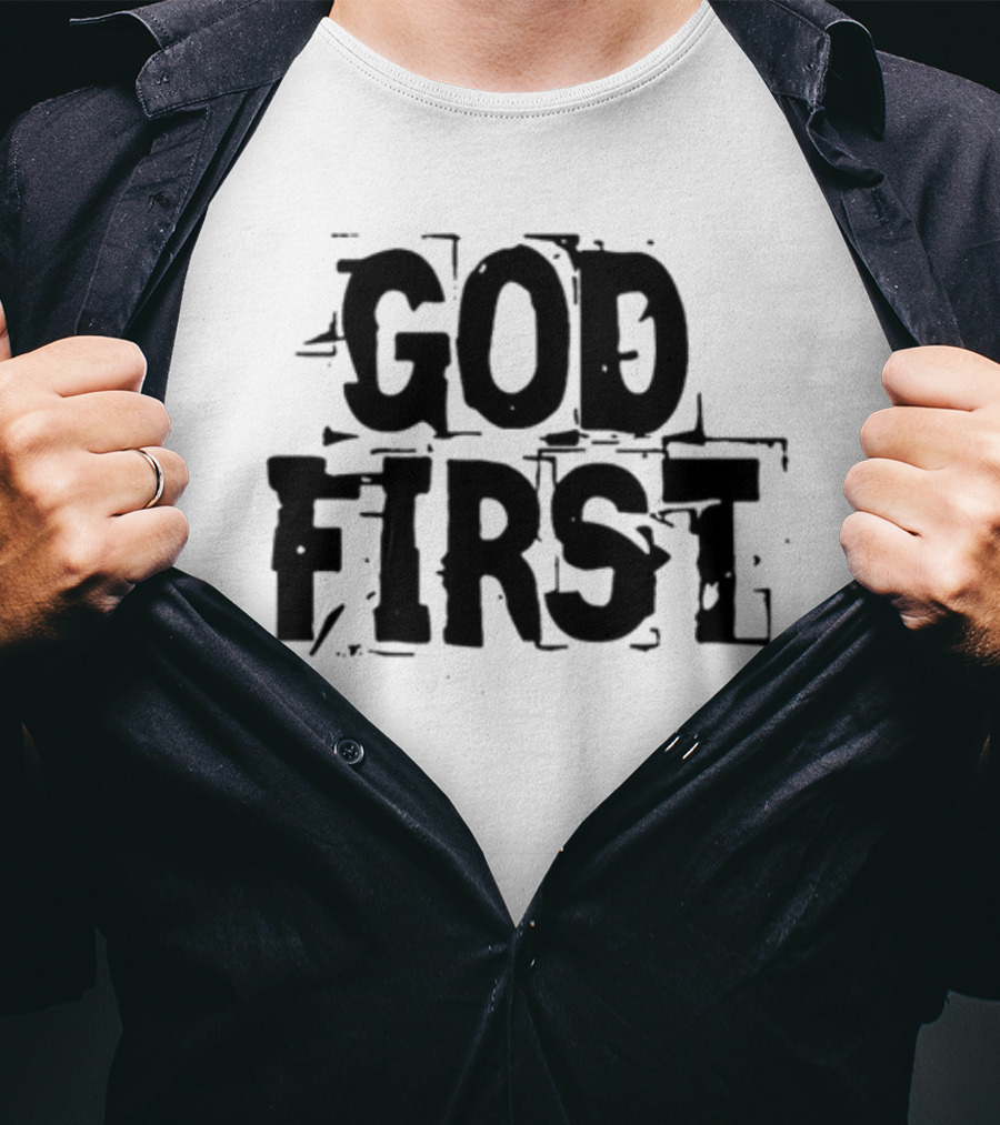 Reformedbychrist God First Faithful Priority T-Shirt