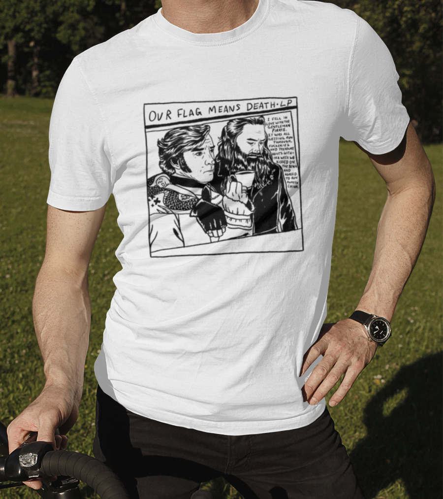 Our Flag Means Death LP Drawing Weareprint Social Gay Pirates T-Shirt