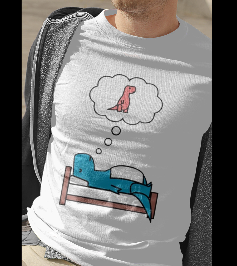 Dinosaur Sweet Dreams BlueRex Sleeping Dinos Dreaming Red Rex T-Shirt
