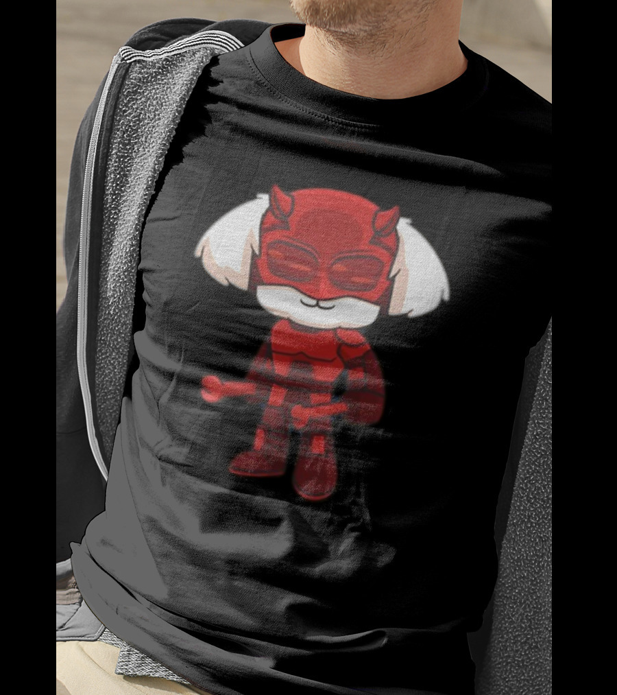 Doug The Devil Of Hell's Kitchen Red Demon Character With Mask And Horns T-Shirt