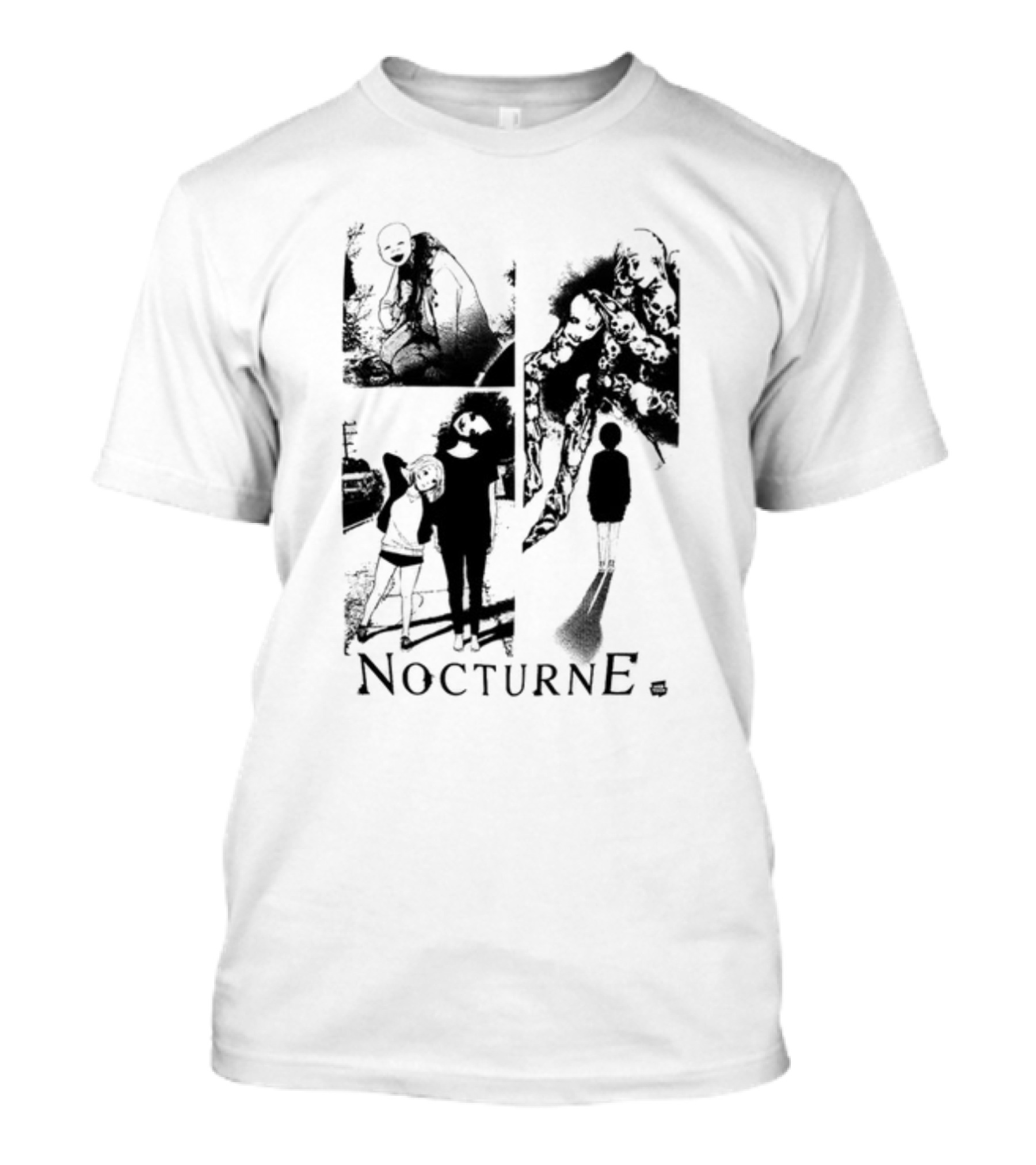 Fyyaa123 Nocturne Panels Manga Gothic Fantasy Shadows T-Shirt