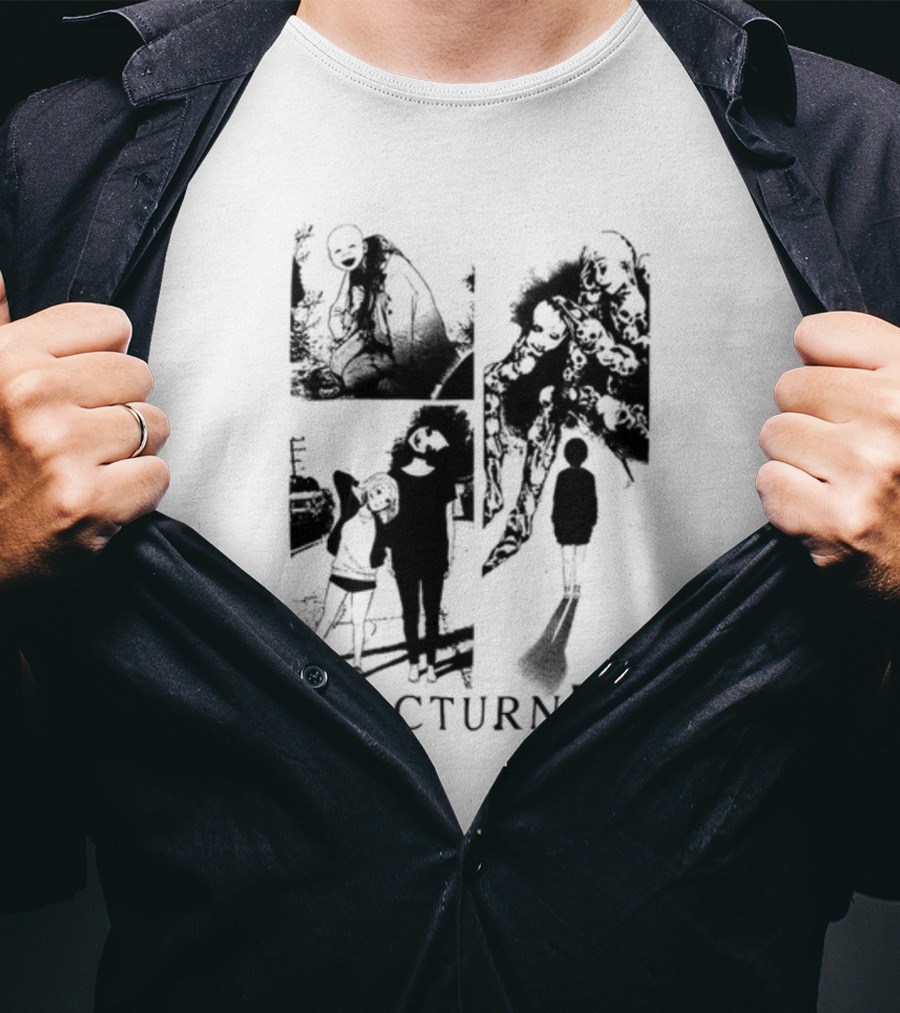 Fyyaa123 Nocturne Panels Manga Gothic Fantasy Shadows T-Shirt