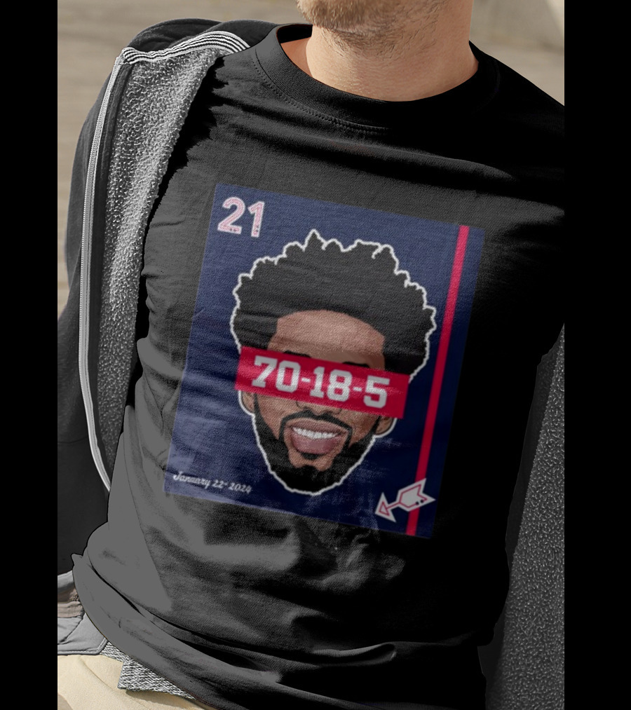 Joel Embiid 70-18-5 Dearbball January 22 T-Shirt